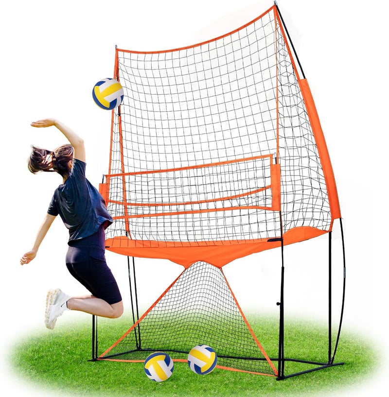 LABADRHO LBH® - Volleyball net for Backyard, Volleyball Training Equipment Outdoor & Indoor, Volleyball Practice Net, Trainer Equipment for Kids and Adult, Hitting Trainer nets rebounder - Image 1